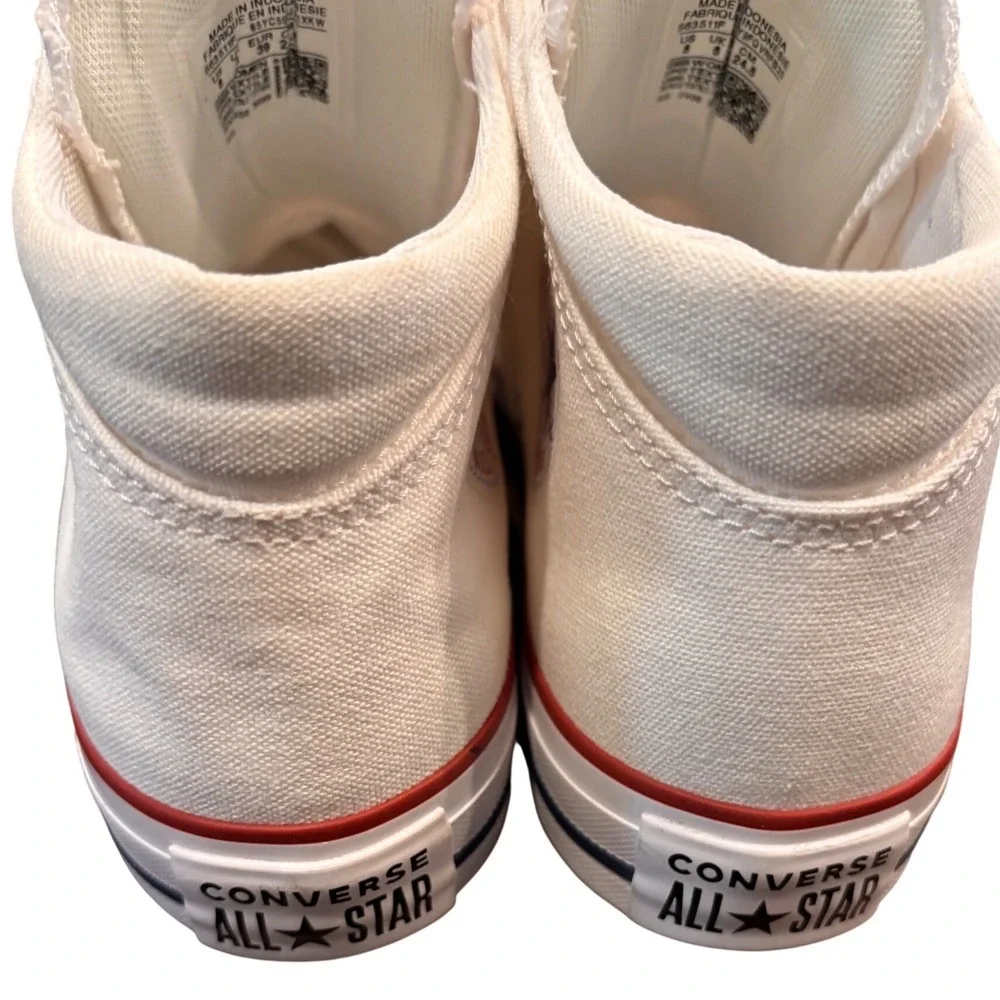 Converse Chuck Taylor All Star Madison Mid Top White‎ Canvas Sneakers 563511F 8W